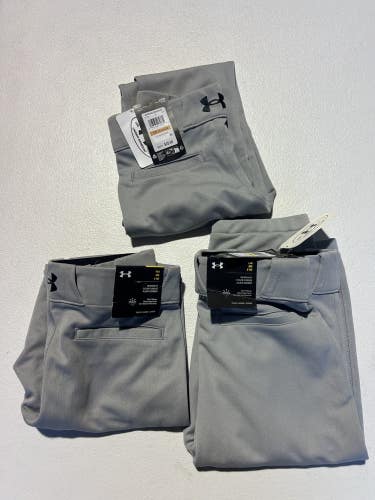 Pack of 3 Under Armour Youth Boys Utility  Pants Sizes YS & YM READ