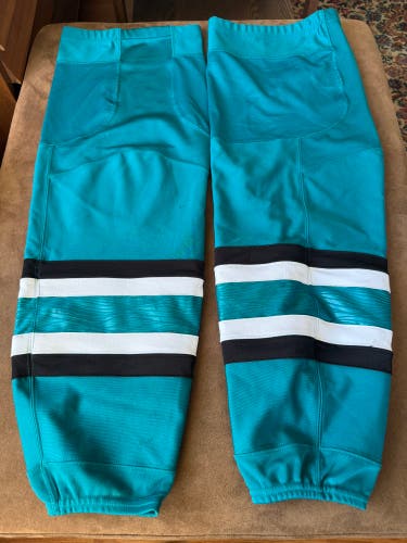 Adidas SJ Sharks 2022/23 Pro Stock “Evolve” Teal socks XL