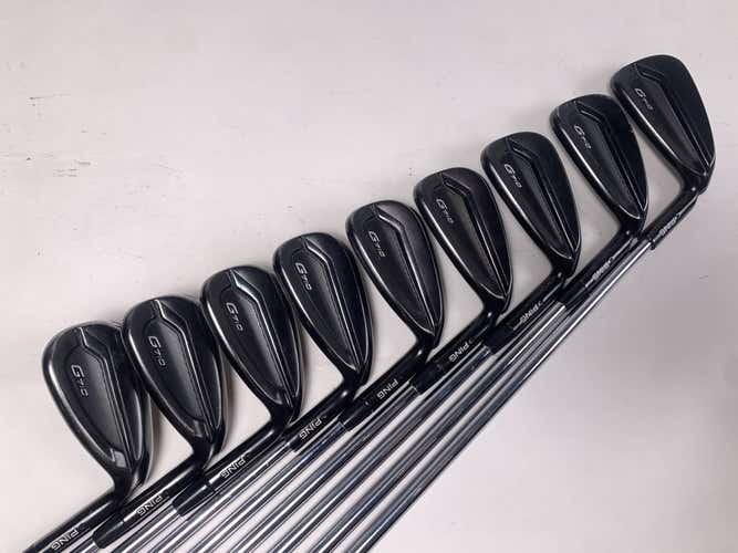 Ping G710 Iron Set 4-PW+GW+SW Black Dot AWT 2.0 Stiff Steel Mens RH