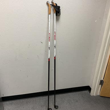 Used Rossignol XT500 Mens XC Ski Poles Black And White 145 cm / 57 in 11855-S000203136