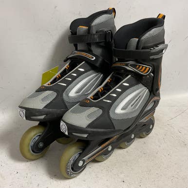 Used Rollerblade SG5 Senior Rec Fitness Skates Grey Senior 10 11855-S000203160