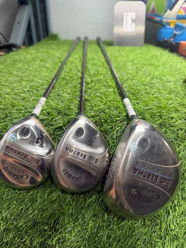 Callaway - Driver 13* + 3Fw + 5 Fw - 2004 Big Bertha - Graphite - Lady Flex - RH