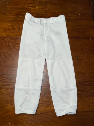 White Women's Small Adult Mizuno softball pants