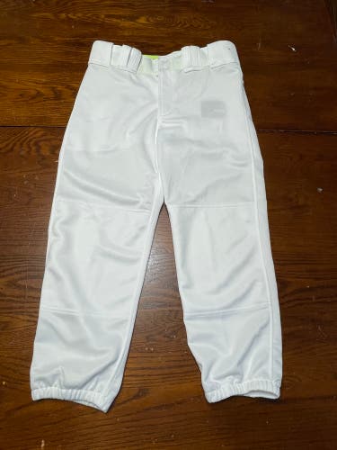 White Women's Small Adult Mizuno performance softball pants
