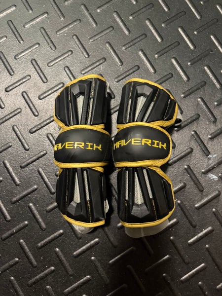 ANDERSON UNIVERSITY GAME USED Large Adult Maverik Max Arm Guards