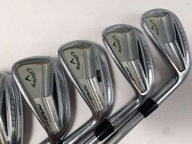 Callaway Apex Pro Iron Set 4-PW KBS Tour C-Taper 130g Extra Stiff Steel RH +1/2"