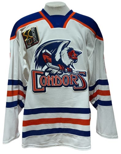 CCM Pro Stock Bakersfield Condors White Game Jersey MILLER 1736