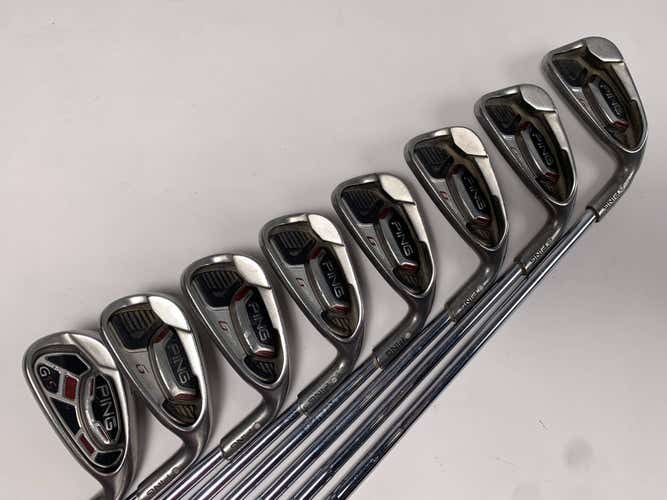 Ping G20 Iron Set 4-PW+AW White Dot 3* Up AWT Stiff Steel Mens RH +1/2"