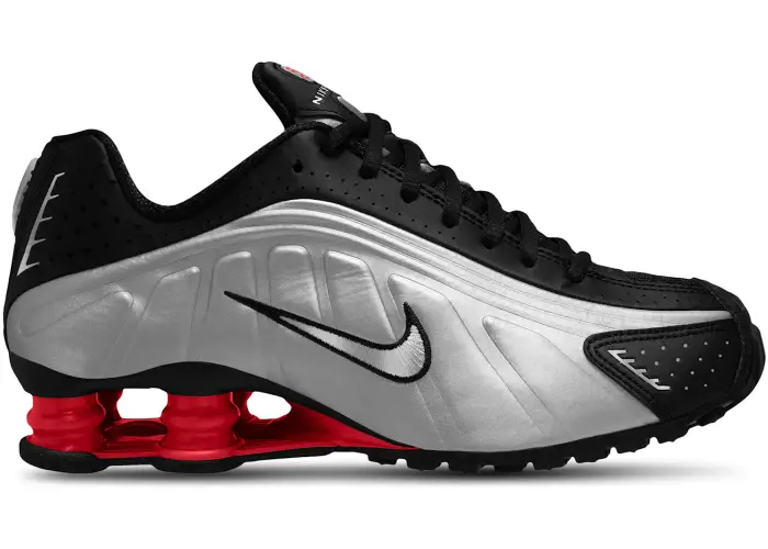 Size 6.5 - Nike Shox R4 Black Metallic Silver (2025) (Women's) AR3565-011