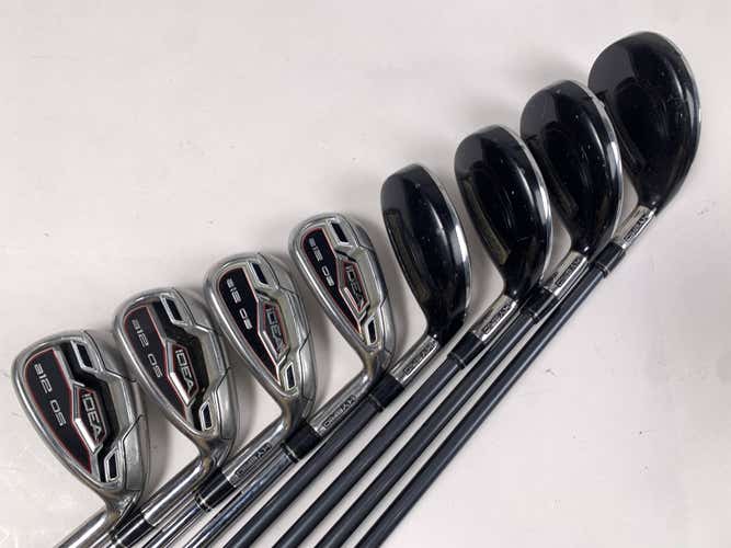 Adams Idea A12 OS Hybrid Iron Set 3H-6H 7-PW ProLaunch Blue 60g Regular RH