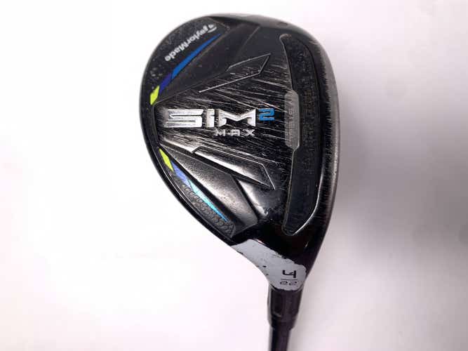 TaylorMade SIM2 MAX Rescue 4 Hybrid 22* Fujikura Ventus Blue 5A Senior RH
