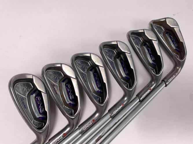 Ping Serene Iron Set 6-PW+SW Red Dot 1* Flat ULT 210 Senior Graphite Womens RH