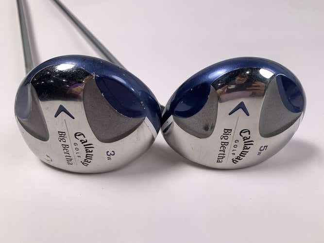 Callaway Big Bertha 2007 3 & 5 Fairway Wood Set 15* 18* Aldila 50g Ladies RH