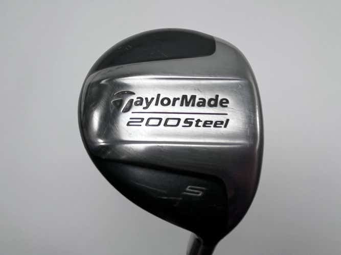 TaylorMade 200 Steel 5 Fairway Wood 18* Lite 80g Regular Graphite Mens RH