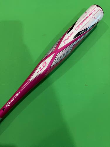 2020 Easton Pink Sapphire Alloy Bat (-10) Alloy 17 oz 27" (Used)