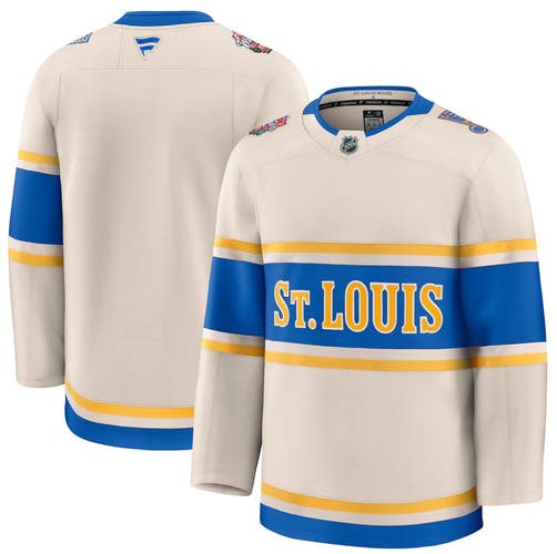St. Louis Blues Fanatics 2025 NHL Winter Classic Premium Jersey - Cream Size 54