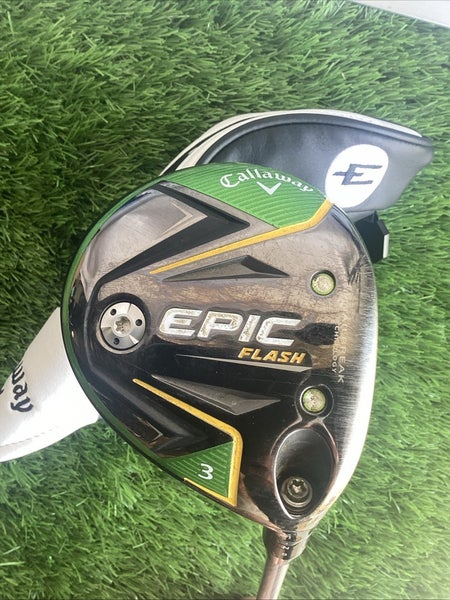 Callaway Epic Flash Fairway 3 Wood 15* With Even Flow 6.0 Stiff Graphite Shaft