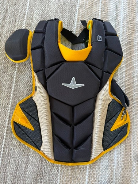 All Star Catcher's Chest Protector (New) Black/Gold