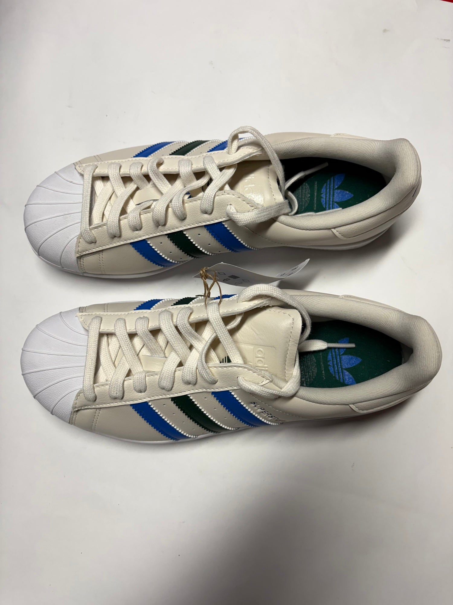 Adidas Superstar Golf SL Spikeless Shoes IH2500 White Green Blue Men\'s Size 11.5 Rolling Links Superstar Spikeless Golf Shoe – Premier main image 2