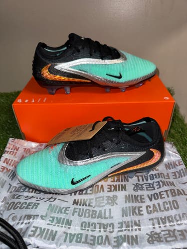 Nike Phantom 6 Elite LE FG Soccer ‘Chrome/Black’ Men 5.5 Women 7 IH3737-001 NEW