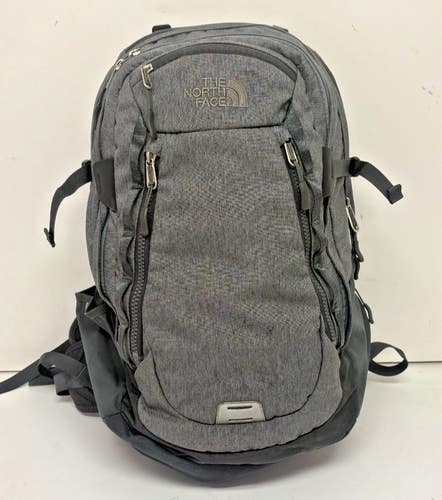 The North Face Router High-Quality Laptop Backpack Gray 9" x 12" x 21" EXCELLENT