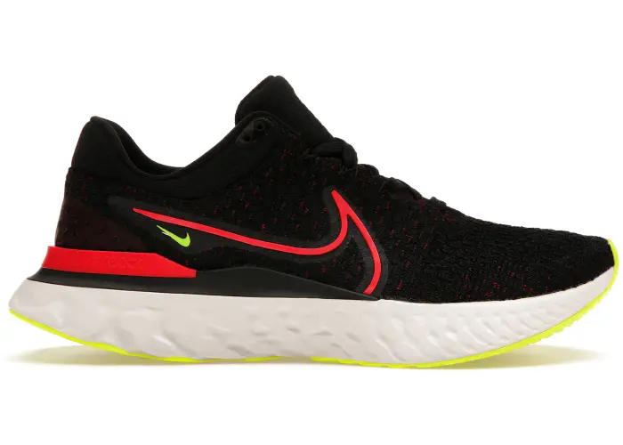 Size 11.5 - Nike React Infinity Run Flyknit 3 Black Siren Red Volt DH5392-007