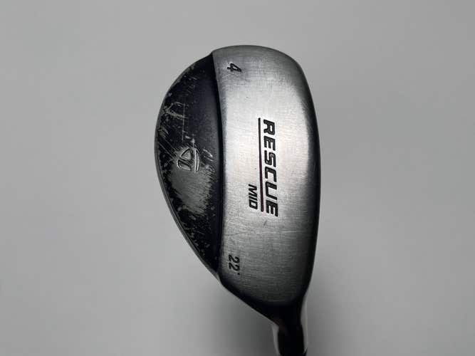 TaylorMade Rescue Mid 4 Hybrid 22* 65g Stiff Graphite Mens RH