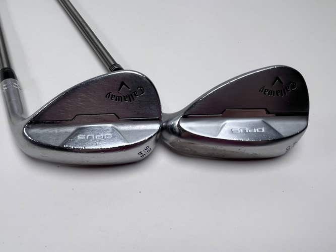 Callaway Opus Brushed Chrome Wedge Set 54* 12 | 60* 10 SteelFiber i95 Stiff RH