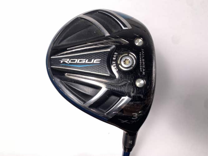 Callaway Rogue Sub Zero 3 Fairway Wood 15* Project X Even Flow 6.0 75g Stiff RH