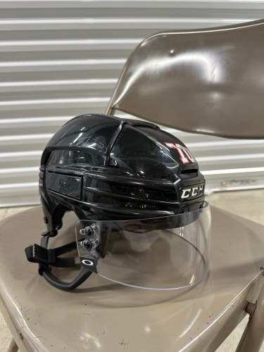AHL Rockford Ice Hogs Medium CCM Super Tacks X Helmet Pro Stock (Used)