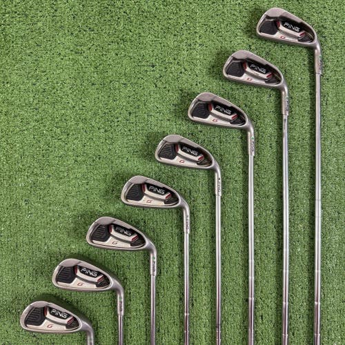 Ping G20 Iron Set 4-PW UW Green Dot CFS Stiff Flex Steel +1/2 Long