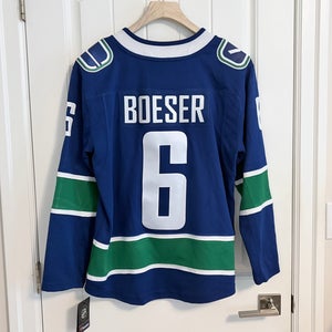 BNWT Authentic Fanatics Vancouver Canucks Brock Boeser Orca Jersey Size Small
