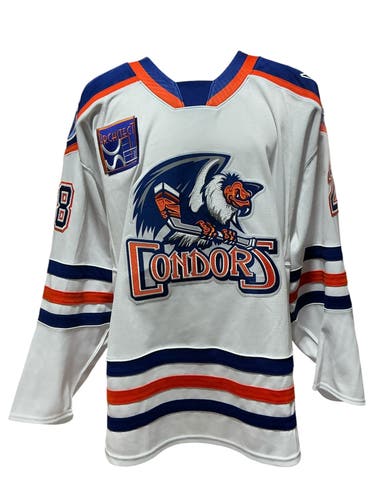 CCM Pro Stock Bakersfield Condors White Game Jersey COPPONI 28597