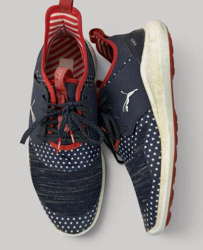 PUMA IGNITE NXT LIMITED ED. 1776 USA Stars Stripes Golf Shoes sz 8 m