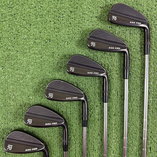 Sub 70 699 Pro Black Iron Set 5-PW KBS Tour 130g Extra Stiff X Flex Steel