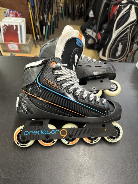Senior Tour Inline Hockey Goalie Skates Size 7 (used) With an extra set of Grippers