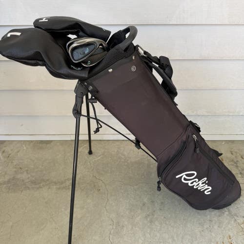 Robin Golf Set Junior Kids 9-12 Years Old Driver Wood Hybird Irons 6 Clubs Bag