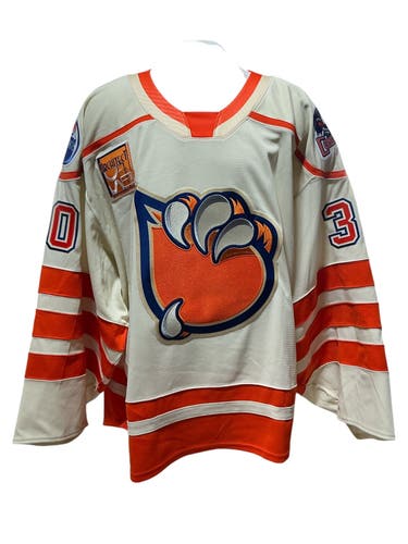 CCM Pro Stock Bakersfield Condors Cream Game Jersey BROCHU 30865