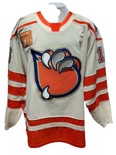 CCM Pro Stock Bakersfield Condors Cream Game Jersey PITLICK 16989