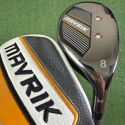 Callaway Mavrik Max 33 Hybrid 8 Iron Catalyst 55 5.0 Graphite Senior Flex