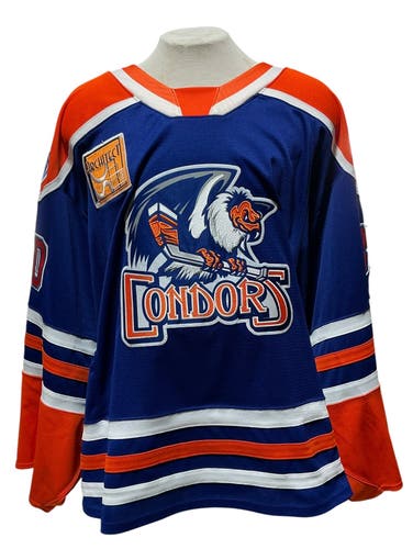CCM Pro Stock Bakersfield Condors Blue Game Jersey BROCHU 30287