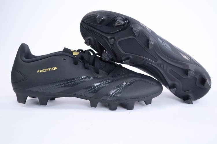 Adidas Predator Club FXG Size 7 IF6345 Soccer Black Cleats New