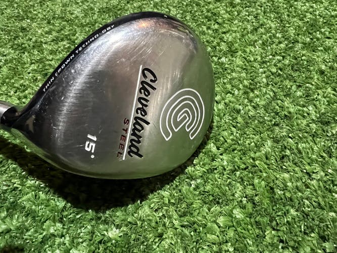 Men's Cleveland Launcher Steel Right Handed Fairway Wood Regular Flex 3 Wood Graphite Shaft (Used)