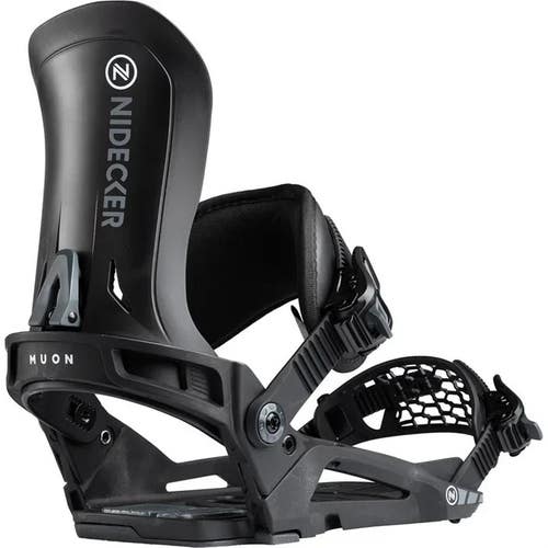 NIDECKER Muon Black Bindings Unisex 2026 New - Size Large -Fits Mens 8.5-11.0