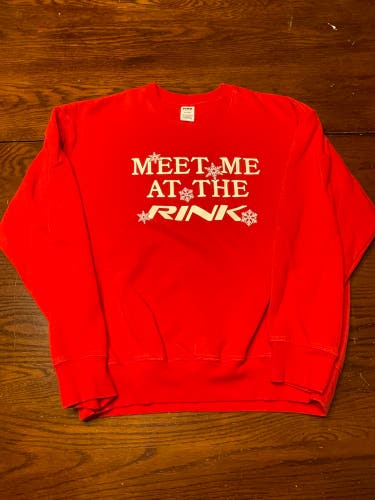 Victoria’s Secret PINK hockey sweatshirt women’s size M red