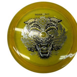 Used Thought Space Athletics ETHOS OMEN Disc Golf Driver Yellow 11835-S000207936