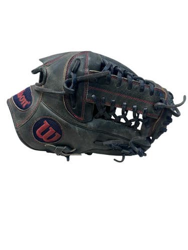 Used Wilson A2000BBCJWGM BB/SB Glove RH Throw Red And Navy Blue 12" 11835-S000207980
