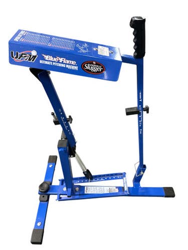 Used Louisville Slugger BLUE FLAME BB/SB Pitching Machine Royal Blue 11835-S000207580