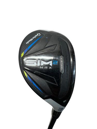 Used Taylormade SIM 2 MAX Mens Fairway Wood RH Black 3 Wood 11835-S000207671