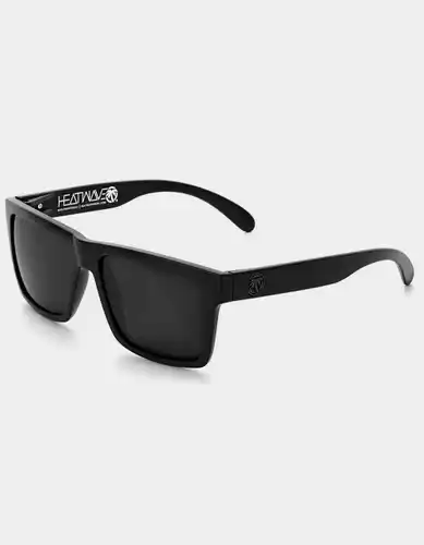 Polarized Heatwave Vise Z80 Square Sunglasses Matte Black Smoke H22